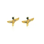 Mallard Cut Out Cufflinks - 3D Silver Gold Art | Jaipurio